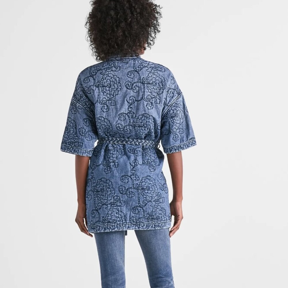 Lucky Brand Floral Quilted Kimono - Picture 3 of 10